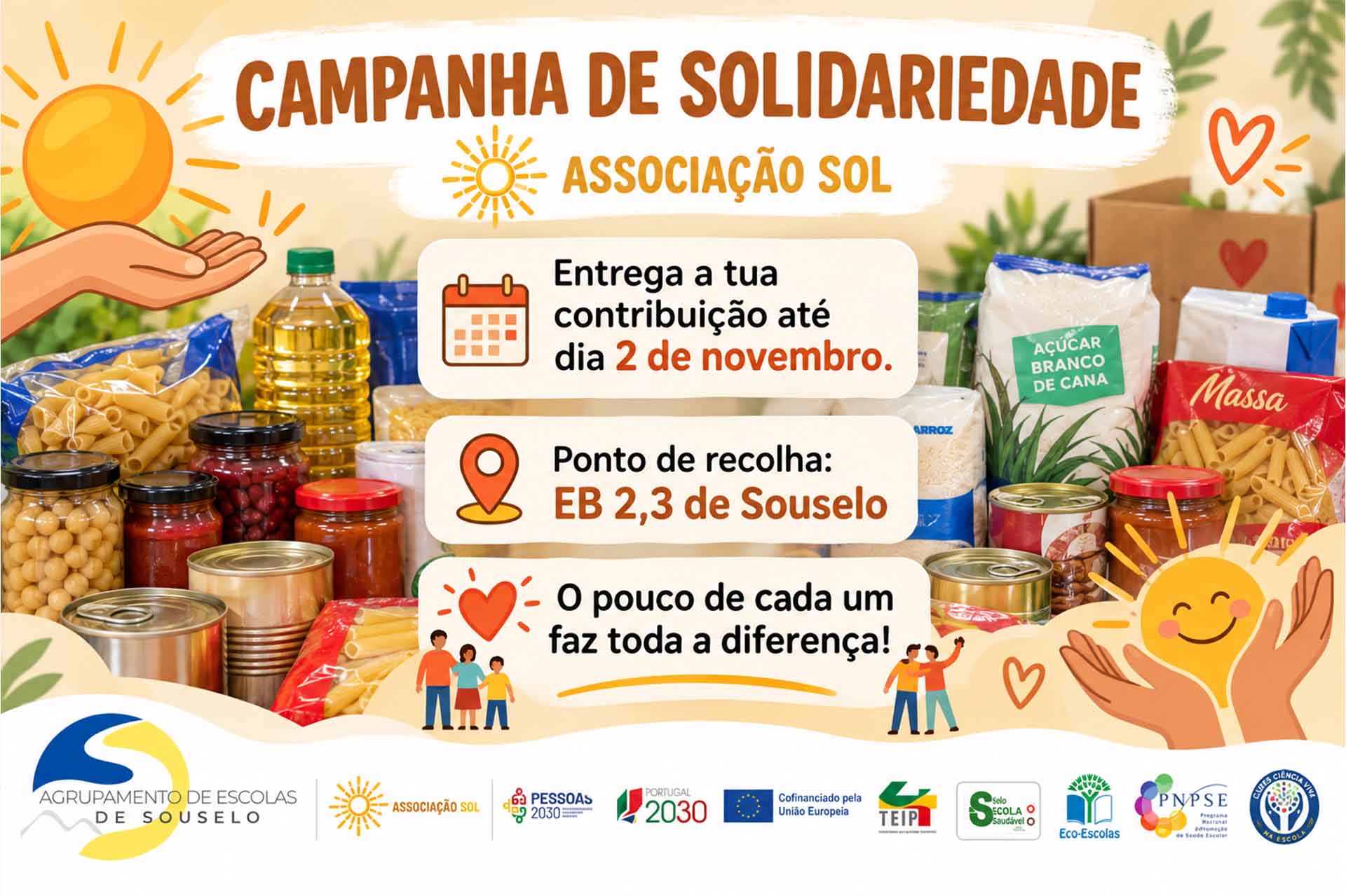 Ação de Sensibilização e Campanha de Solidariedade — Associação SOL